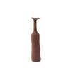 Tall Brown Wonky Ceramic Vase (Large)