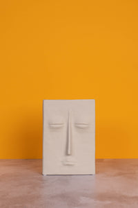 Stone-Faced Ceramic Vase