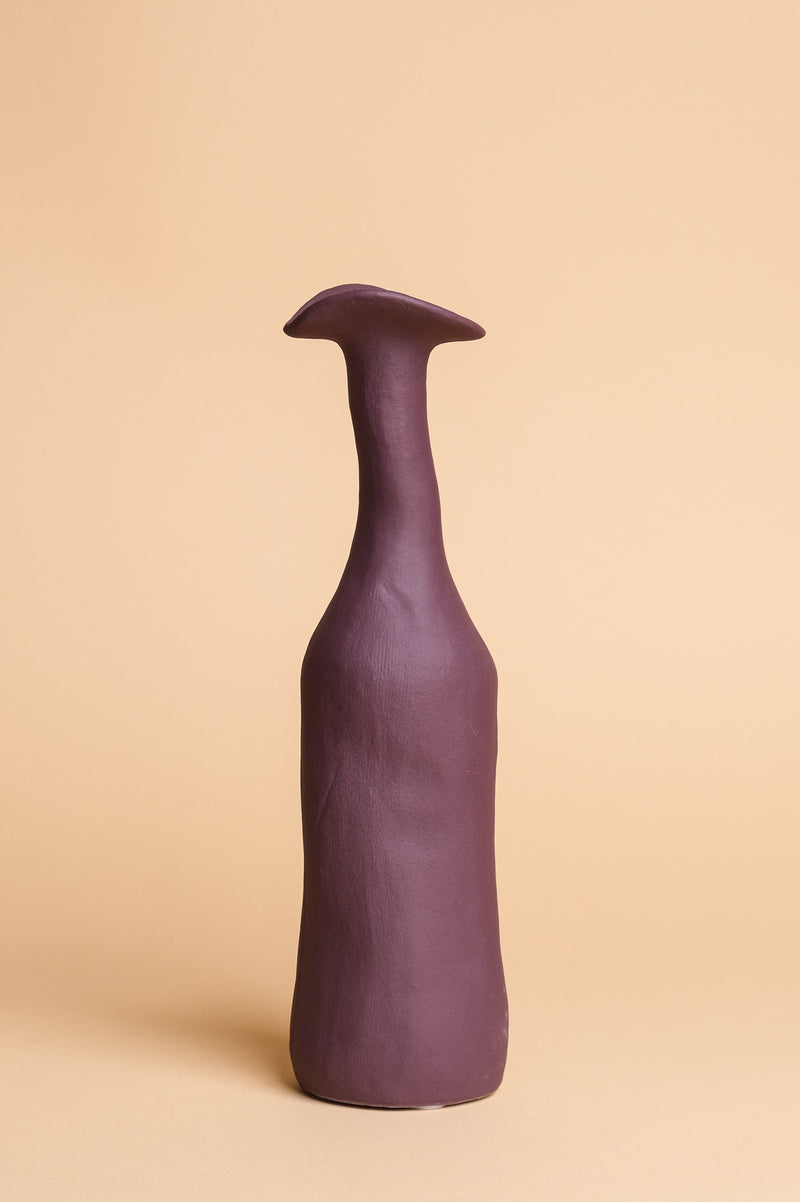 Purple Wonky Ceramic Vase