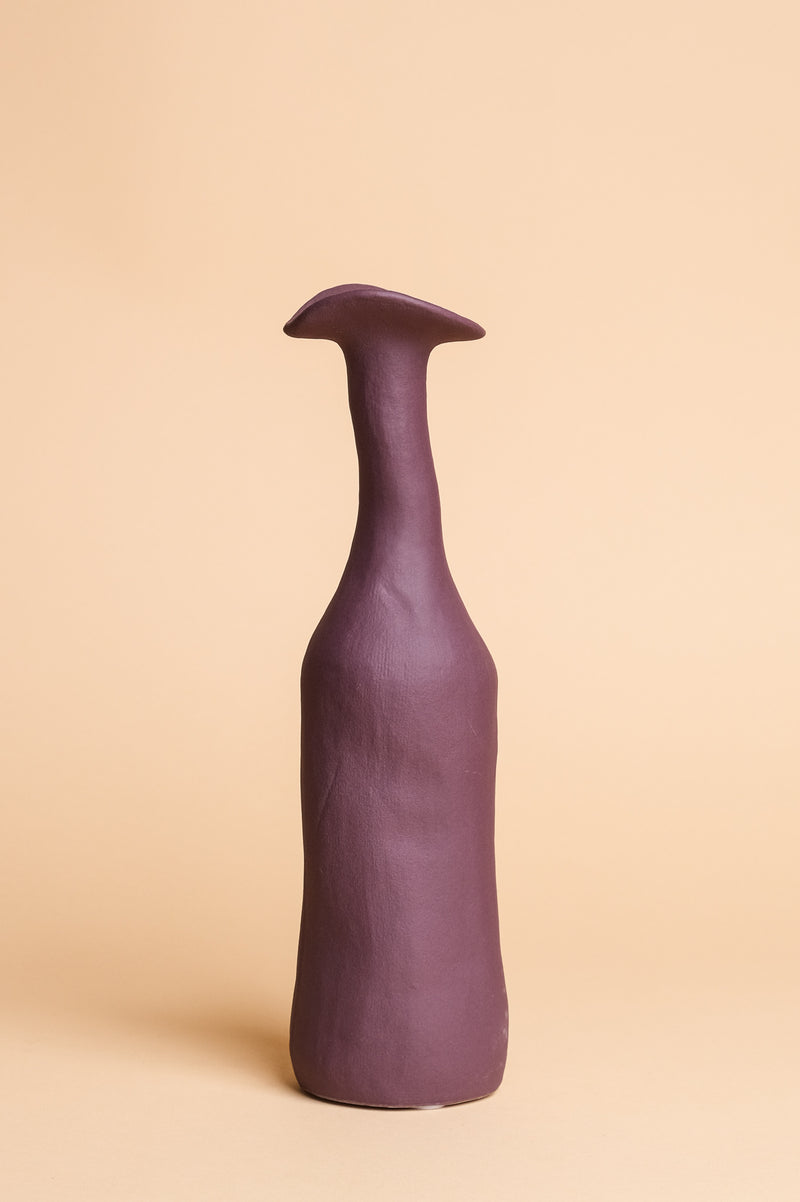 Purple Wonky Ceramic Vase