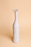Stone Grey Tall Wonky Ceramic Vase