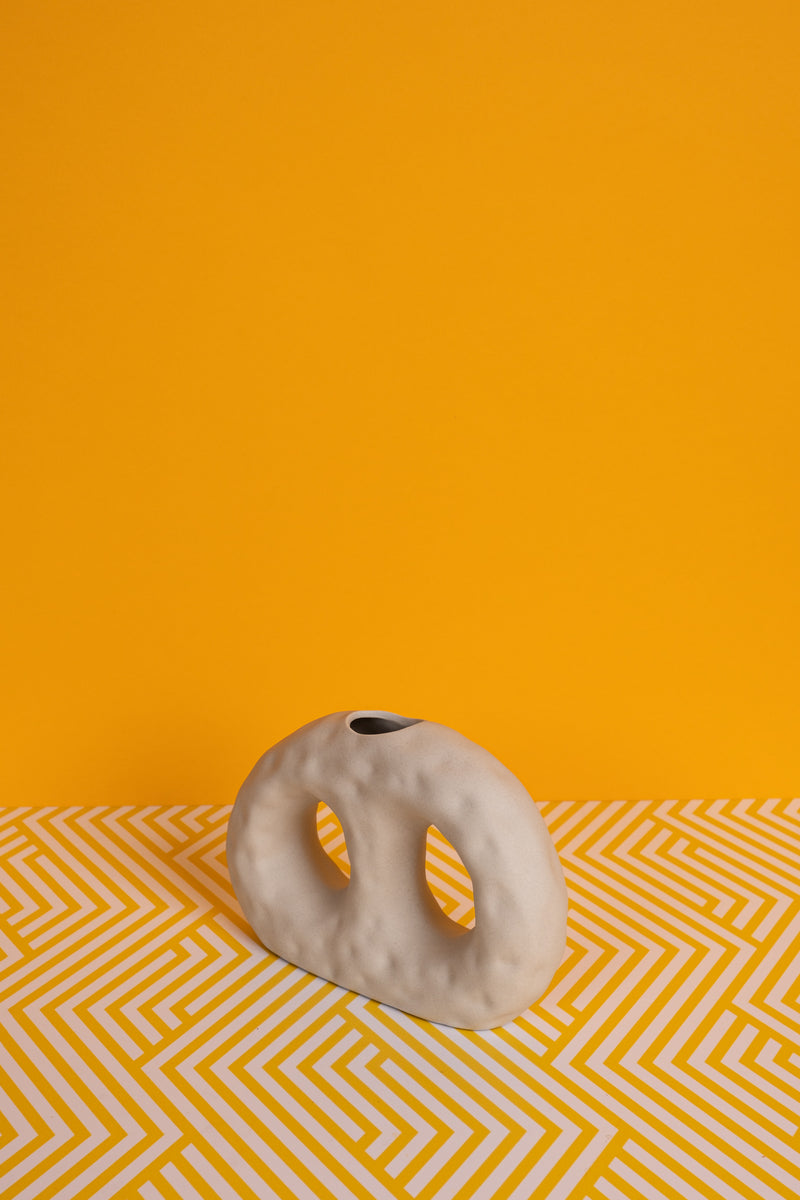 Diona Wonky Stone Ceramic Vase