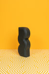 Navy Wave Ceramic Vase