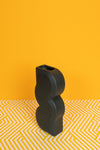 Navy Wave Ceramic Vase