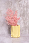 Yellow Paperbag Ceramic Vase (24cm)