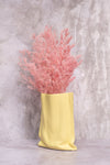 Yellow Paperbag Ceramic Vase (24cm)