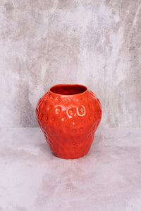 Strawberry Ceramic Vase (18cm)