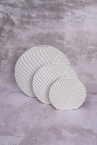 Large White Valence Ceramic Vase (31cm)