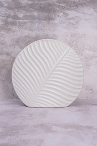 Large White Valence Ceramic Vase (31cm)