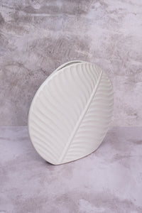 Large White Valence Ceramic Vase (31cm)