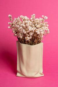 Mint Paperbag Ceramic Vase (22,5cm)