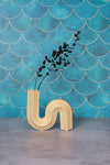 Small Cream Cannes Ceramic Vase (14cm)