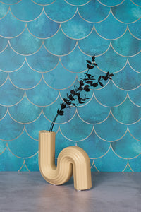Small Cream Cannes Ceramic Vase (14cm)