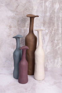 Purple Wonky Ceramic Vase