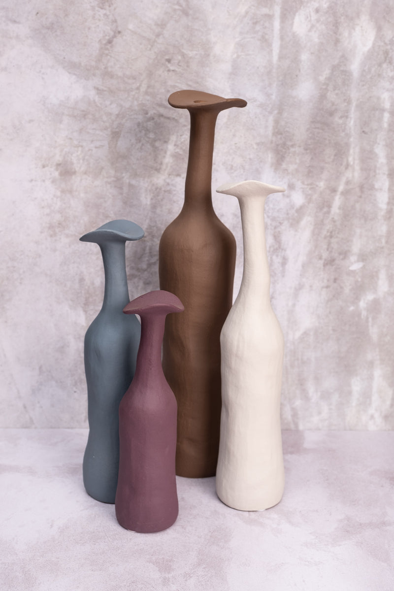Purple Wonky Ceramic Vase