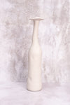 Stone Grey Tall Wonky Ceramic Vase