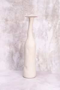 Stone Grey Tall Wonky Ceramic Vase