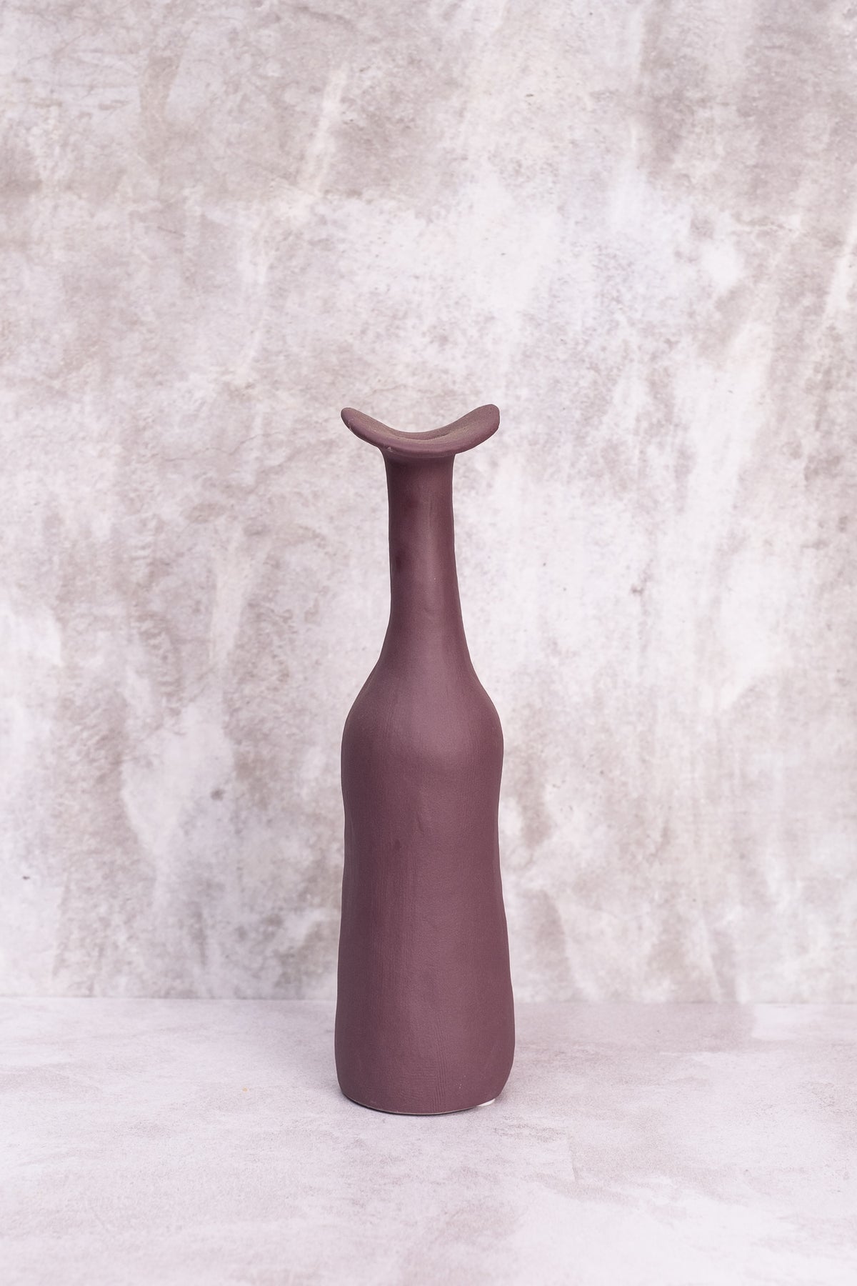 Purple Wonky Ceramic Vase