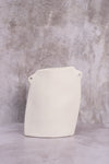 Flat White Nantes Ceramic Vase (21cm)