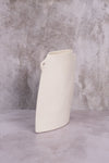 Flat White Nantes Ceramic Vase (21cm)