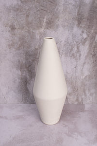 Shapely White Venice Ceramic Vase