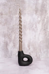 Black Avignon Ceramic Candlestick (10cm)