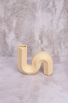 Small Cream Cannes Ceramic Vase (14cm)