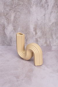 Small Cream Cannes Ceramic Vase (14cm)