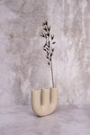 Triple Cream Ceramic Vase