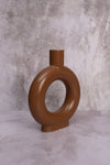 Chocolate Doughnut Ceramic Vase
