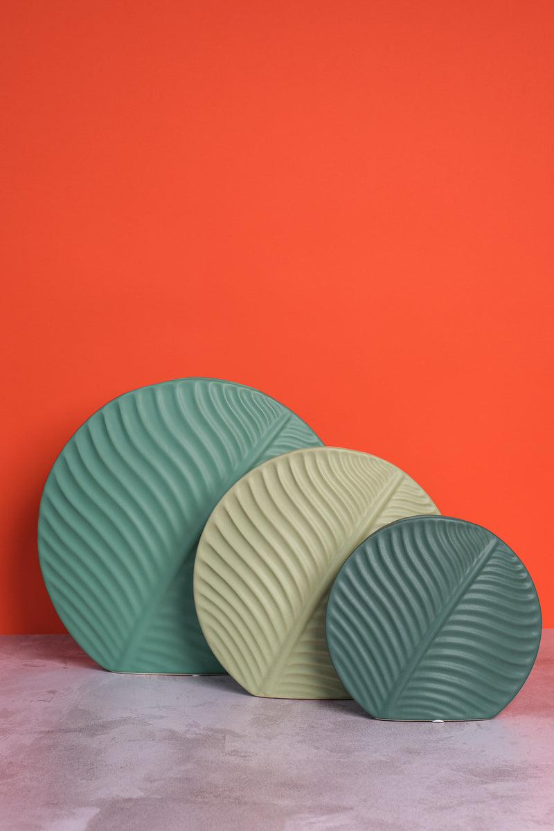 Large Green Valence Ceramic Vase (31cm)