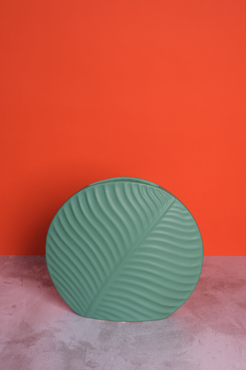 Large Green Valence Ceramic Vase (31cm)