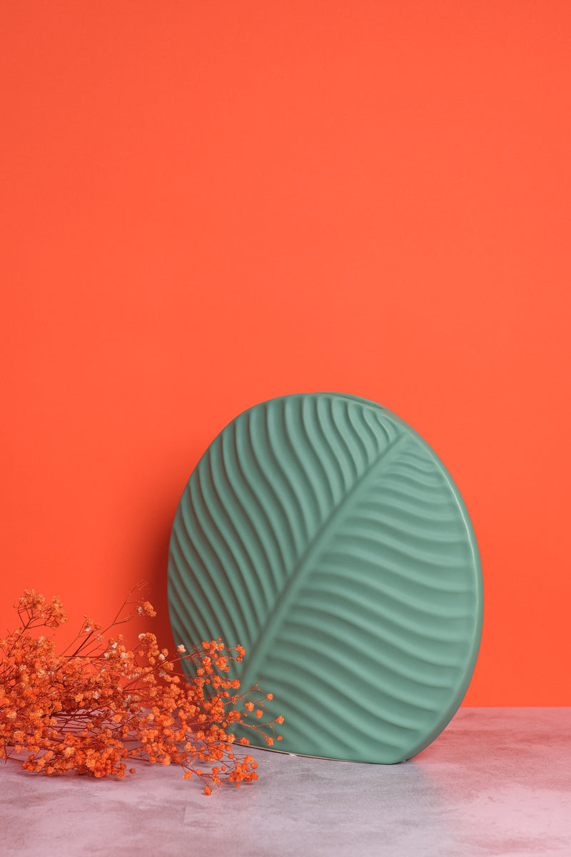 Large Green Valence Ceramic Vase (31cm)