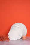 Large White Valence Ceramic Vase (31cm)