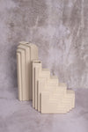 Cream Skyscraper Ceramic Vase (30cm)