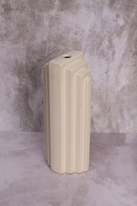 Cream Skyscraper Ceramic Vase (30cm)