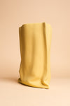 Yellow Paperbag Ceramic Vase (24cm)