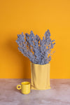Yellow Paperbag Ceramic Vase (24cm)