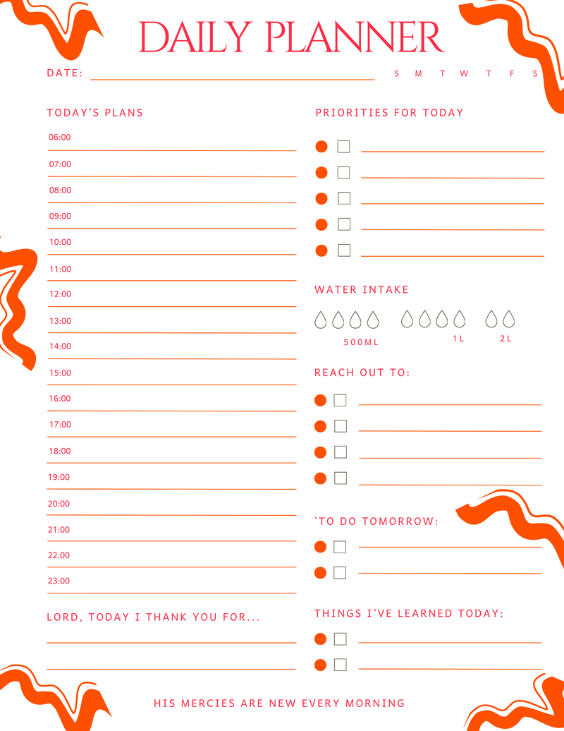 Planners (Daily & Weekly)