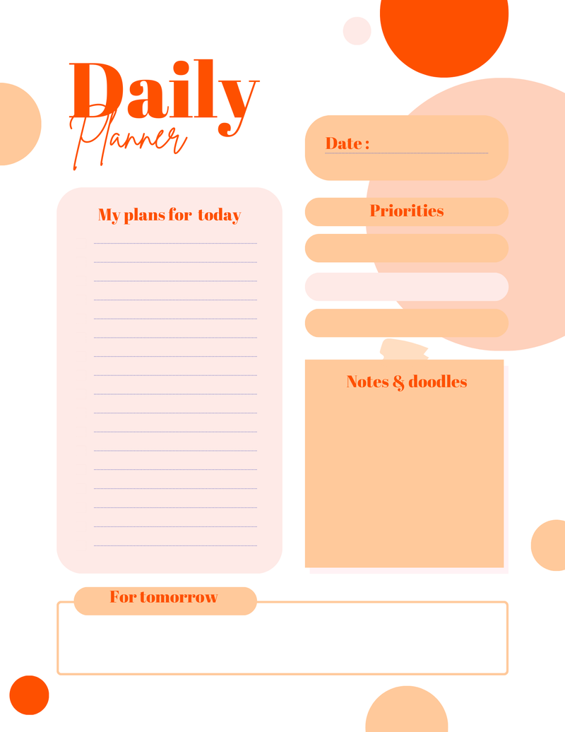 Planners (Daily & Weekly)