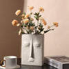 Stone-Faced Ceramic Vase