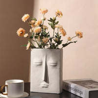 Stone-Faced Ceramic Vase