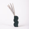 Navy Wave Ceramic Vase