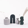 Navy Wave Ceramic Vase