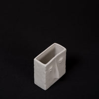 Stone-Faced Ceramic Vase