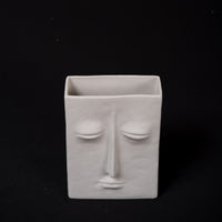 Stone-Faced Ceramic Vase