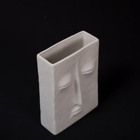 Stone-Faced Ceramic Vase