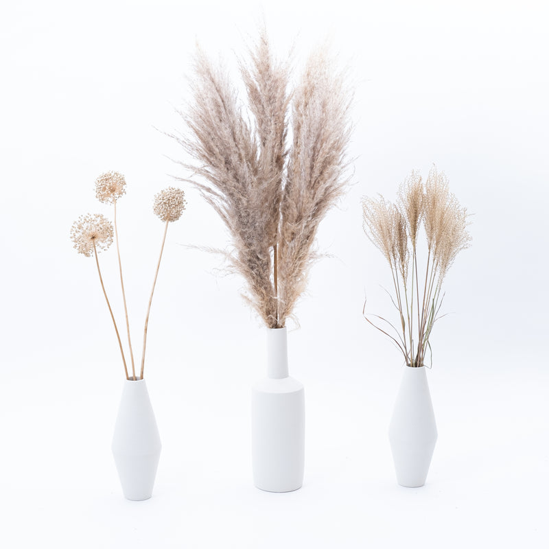 Shapely White Venice Ceramic Vase