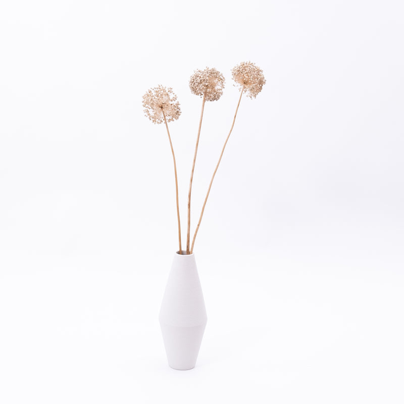 Shapely White Venice Ceramic Vase