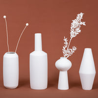 Shapely White Venice Ceramic Vase
